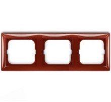 1725-0-1518 Рамка 3 постовая (красный) Basic 55