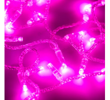 Светодиодная гирлянда ARD-STRING-CLASSIC-10000-CLEAR-100LED-STD PINK (230V, 7W) (Ardecoled, IP65)