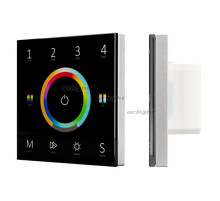Панель Sens SMART-P67-MULTI Black (230V, 4 зоны, 2.4G) (arlight, IP20 Пластик, 5 лет)