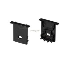 Заглушка SL-COMFORT-1722-F BLACK c отверстием (arlight, Пластик)