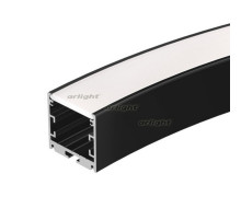 Профиль SL-ARC-3535-D800-A90 BLACK (630мм, дуга 1 из 4) (arlight, Алюминий)
