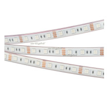 Лента RTW 2-5000P 12V RGB 2x (5060, 300 LED, LUX) (arlight, 14.4 Вт/м, IP66)