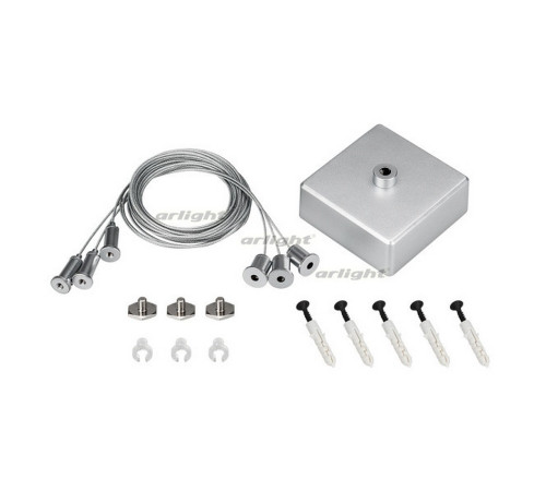 Подвес S2-LINE-3x2m Set (Silver Box, Pad 15x2mm) (arlight, Металл) Подвес S2-LINE-3x2m Set (Silver Box, Pad 15x2mm) (arlight, Металл)
