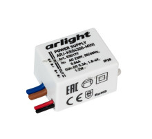 Блок питания ARJ-KE04300-MINI (1.2W, 300mA) (Arlight, IP20 Пластик, 5 лет)