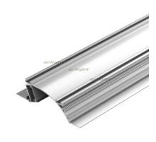 Профиль с экраном ALM-ARC-SINGLE-2000 ANOD+FROST (arlight, Алюминий)