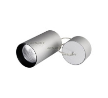 Светильник подвесной SP-POLO-R85-2-15W Day White 40deg (Silver, Black Ring) (arlight, IP20 Металл, 3