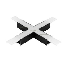 Крестовина PLS-LOCK-H25-Х90 BLACK (с экраном MAT-L) (arlight, Металл)