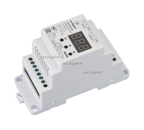 Конвертер SMART-K37-DMX (12-24V, SPI, DIN, 2.4G) (arlight, Металл) Конвертер SMART-K37-DMX (12-24V, SPI, DIN, 2.4G) (arlight, Металл)
