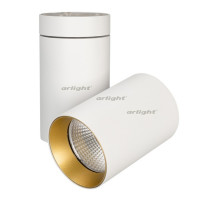 Светильник SP-POLO-SURFACE-TURN-R85-15W Day4000 (WH-GD, 40 deg) (arlight, IP20 Металл, 3 года)