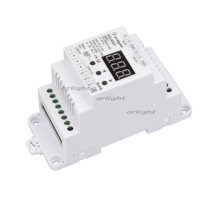 Декодер SMART-K23-DMX512-DIN (12-24V, 3x6A) (arlight, IP20 Пластик, 5 лет)
