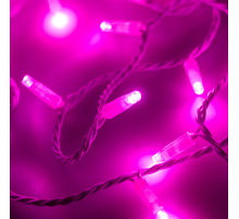 Светодиодная гирлянда ARD-STRING-CLASSIC-10000-WHITE-100LED-FLASH PINK (230V, 7W) (Ardecoled, IP65)