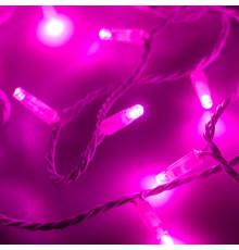 Светодиодная гирлянда ARD-STRING-CLASSIC-10000-WHITE-100LED-FLASH PINK (230V, 7W) (Ardecoled, IP65)