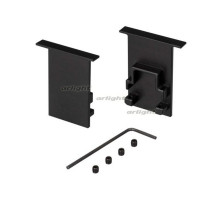 Заглушка SL-COMFORT-2542-F BLACK глухая (arlight, Металл)