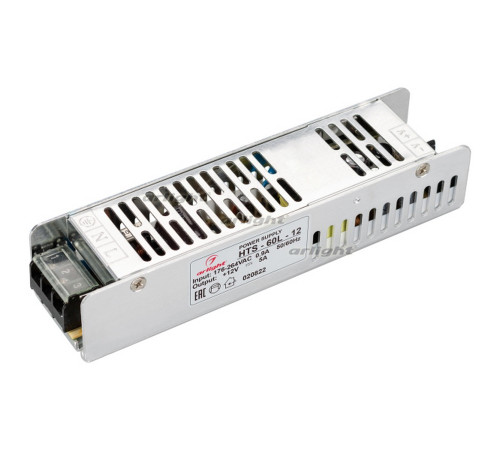Блок питания HTS-60L-12 (12V, 5A, 60W) (Arlight, IP20 Сетка, 3 года) Блок питания HTS-60L-12 (12V, 5A, 60W) (Arlight, IP20 Сетка, 3 года)