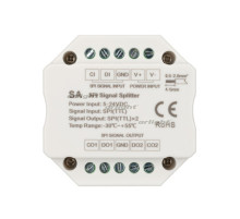 Усилитель SMART-SPI (12-24V, 2 output) (arlight, IP20 Пластик, 5 лет)