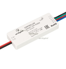 Контроллер SMART-UNI-RGBW (12-24V, 4x1.5A, 2.4G) (arlight, IP20 Пластик, 5 лет)