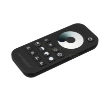 Пульт SMART-R24-DIM Black (1 зона, 2.4G) (arlight, IP20 Пластик, 5 лет)