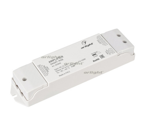 Усилитель SMART-RGB (12-24V, 3x6A) (arlight, IP20 Пластик, 5 лет) Усилитель SMART-RGB (12-24V, 3x6A) (arlight, IP20 Пластик, 5 лет)