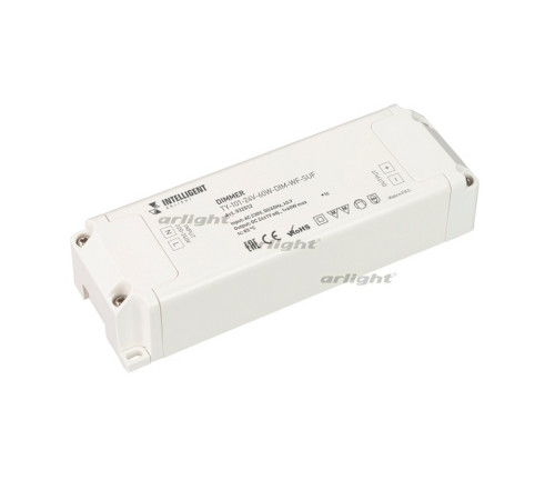 INTELLIGENT ARLIGHT Диммер TY-101-24V-60W-DIM-WF-SUF (230V, WIFI, 433MHz, 1х2.5A) (INTELLIGENT ARLIG INTELLIGENT ARLIGHT Диммер TY-101-24V-60W-DIM-WF-SUF (230V, WIFI, 433MHz, 1х2.5A) (INTELLIGENT ARLIG