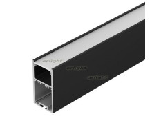 Профиль с экраном SL-LINE-3667-2500 BLACK+OPAL (arlight, Алюминий)
