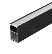 Профиль с экраном SL-LINE-3667-2500 BLACK+OPAL (arlight, Алюминий)
