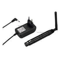 Усилитель SMART-DMX-Receiver Black (5V, XLR3 Male, 2.4G) (arlight, IP20 Металл, 5 лет)