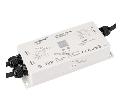 Диммер DALI SR-2303BWP (12-36V, 240-720W, 4 адреса, IP67) (arlight, -) Диммер DALI SR-2303BWP (12-36V, 240-720W, 4 адреса, IP67) (arlight, -)