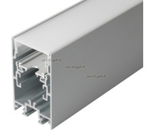 Профиль с экраном S2-LINE-4067-2500 ANOD+OPAL (arlight, Алюминий)