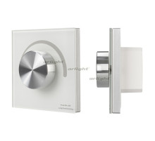 Панель SMART-P37-DIM-IN White (230V, 1.2A, TRIAC, Rotary, 2.4G) (arlight, IP20 Пластик, 5 лет)