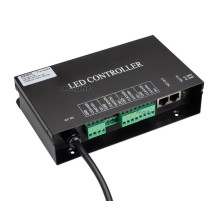 Контроллер HX-SPI-DMX-SL-4P (4096 pix, 220V, TCP/IP, add, ArtNet) (arlight, IP20 Металл, 2 года)