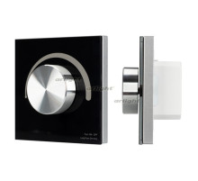 Панель SMART-P37-DIM-IN Black (230V, 1.2A, TRIAC, Rotary, 2.4G) (arlight, IP20 Пластик, 5 лет)