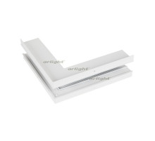 Коннектор угловой MAG-CON-4560-F-L90-EXT (WH, внешний) (arlight, IP20 Металл, 3 года)