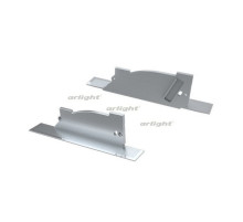 Заглушка для ALM-ARC-SINGLE серая левая с отверстием (arlight, Металл)