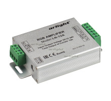 RGB-усилитель LN-12A (12-24V, 144-288W) (arlight, IP20 Металл, 1 год)