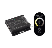 Контроллер ARL-4022-OVAL-MIX Black (12-24V, 2x10A, ПДУ, RF) (arlight, IP20 Металл, 3 года)