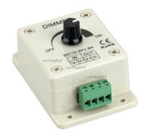 Диммер LN-X-1CH (12/24V, 96/192W) (arlight, IP20 Пластик, 1 год)