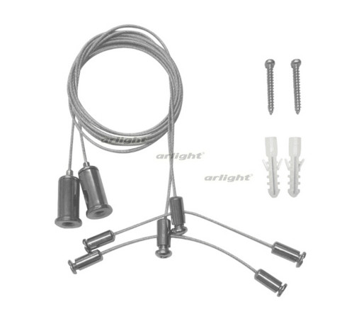 Подвес ARH-2x1m Set (Pad 1.7x8mm) (arlight, Металл) Подвес ARH-2x1m Set (Pad 1.7x8mm) (arlight, Металл)
