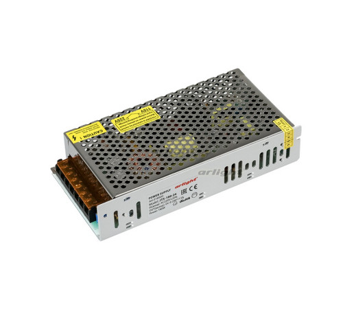Блок питания JTS-180-24 (0-24V, 7.5A, 180W) (Arlight, IP20 Сетка, 2 года) Блок питания JTS-180-24 (0-24V, 7.5A, 180W) (Arlight, IP20 Сетка, 2 года)