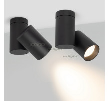 Светильник SP-POLO-SURFACE-TURN-R85-15W Warm3000 (BK-BK, 40 deg) (arlight, IP20 Металл, 3 года)