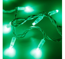 Светодиодная гирлянда ARD-STRING-CLASSIC-10000-WHITE-100LED-FLASH GREEN (230V, 7W) (Ardecoled, IP65)