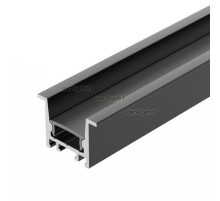 Профиль SL-COMFORT-2316-F-2000 ANOD BLACK (arlight, Алюминий)