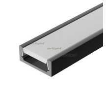 Профиль MIC-2000 Black RAL9005 (arlight, Алюминий)