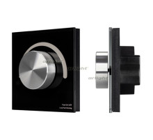 Панель SMART-P99-DIM-G-IN Black (230V, 1.5A, 0/1-10V, Rotary, 2.4G) (arlight, Стекло)