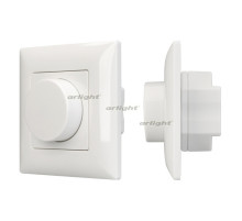 Панель SMART-P14-DIM-IN White (230V, 3A, 0-10V, Rotary, 2.4G) (arlight, IP20 Пластик, 5 лет)