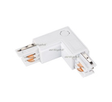 Коннектор угловой LGD-4TR-CON-L-EXT-WH (C) (arlight, IP20 Пластик, 3 года)