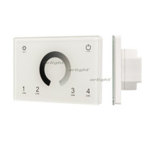 Панель Sens SMART-P79-DIM White (230V, 4 зоны, 2.4G) (arlight, IP20 Пластик, 5 лет)