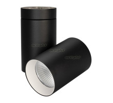 Светильник SP-POLO-SURFACE-TURN-R85-15W White5000 (BK-WH, 40 deg) (arlight, IP20 Металл, 3 года)