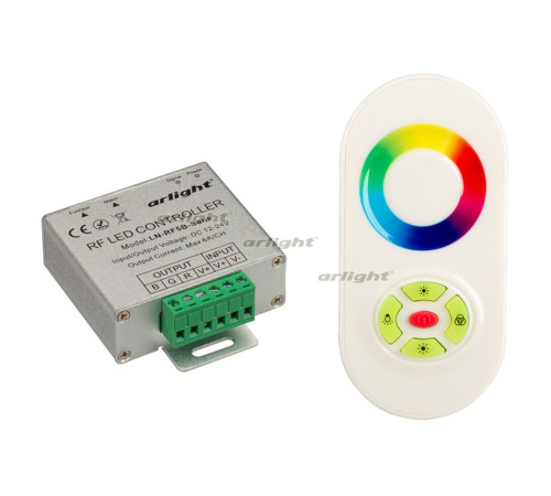 Контроллер LN-RF5B-Sens White (12-24V,180-360W) (arlight, IP20 Металл, 1 год) Контроллер LN-RF5B-Sens White (12-24V,180-360W) (arlight, IP20 Металл, 1 год)