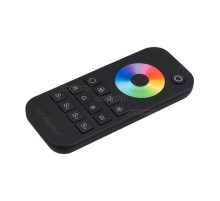 Пульт SMART-R28-RGBW Black (1 зона, 2.4G) (arlight, IP20 Пластик, 5 лет)