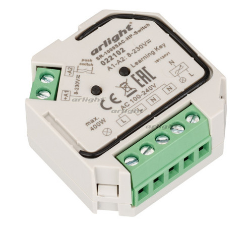 Контроллер-выключатель SR-1009SAC-HP-Switch (230V, 1.66A) (arlight, IP20 Пластик, 3 года) Контроллер-выключатель SR-1009SAC-HP-Switch (230V, 1.66A) (arlight, IP20 Пластик, 3 года)